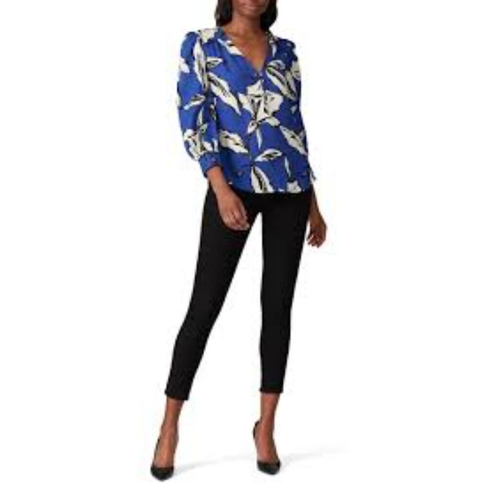 Veronica Beard Milan Cobalt Blue Blouse size 4